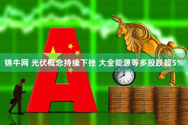 锦牛网 光伏概念持续下挫 大全能源等多股跌超5%