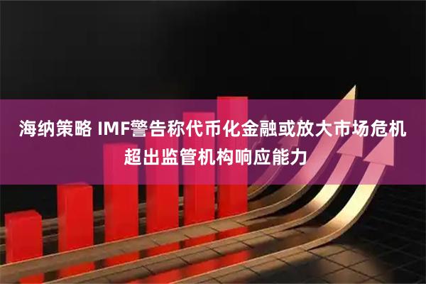 海纳策略 IMF警告称代币化金融或放大市场危机 超出监管机构响应能力